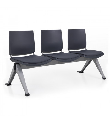 ATENEA BANCADA PLASTICA 2 PLAZAS +MESA