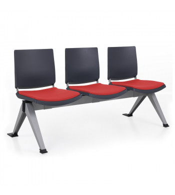 ATENEA BANCADA PLASTICA 4 PLAZAS + MESA