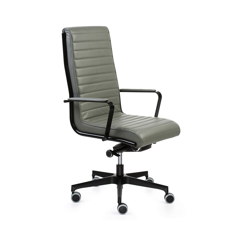 TRINITY Sillon Respaldo Alto Estructura Negra