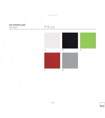 SPLASH PLASTICA BANCADA 4 PLAZAS